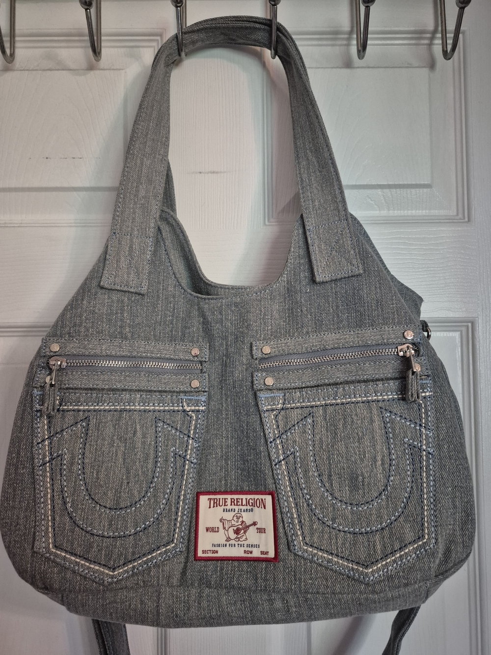 True Religion Denim Shoulder Tote